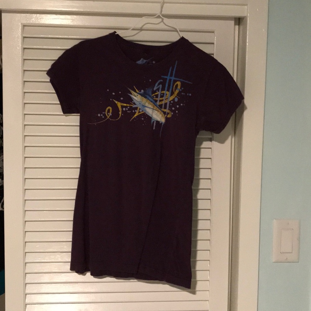 Purple women’s Guy Harvey shirt